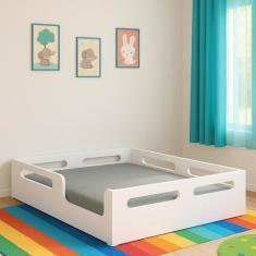Cama Casal Montessoriana Estrutura Reforçada Para Colchão 138x188 - Ge