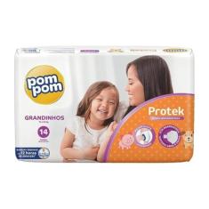 Fralda Pom Pom Protek Grandinhos 14 Unidades