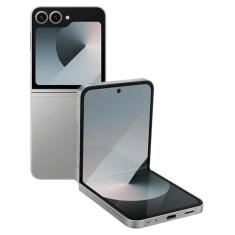 Samsung Celular Galaxy Z Flip6 5G, 256GB, 12GB RAM, Tela 6.7", Câm. Dupla + Selfie 50MP, Galaxy AI - Cinza