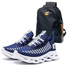 Kit Tenis Masculino Oldsen Jaguar + Mochila Bolsa Notebook