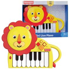 Fisher Price Brinquedo Infantil Tecladinho Mini Piano Leão