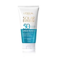 Protetor Solar Corporal L'Oréal Paris Solar Expertise FPS 50 120ml - Previne o Envelhecimento Solar, Textura Ultra-leve, Hidrata e Protege a pele