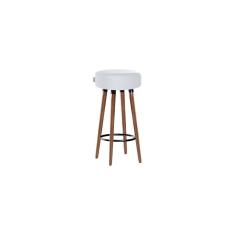 Banqueta Alta Pés Palito Roma Branco 70cm