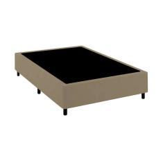 Base Cama Box Premium Casal Comum Bege