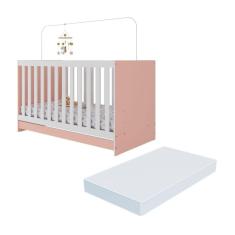 Berço 3 em 1 com Colchão Incluso Doce de Leite Multimóveis MP4310