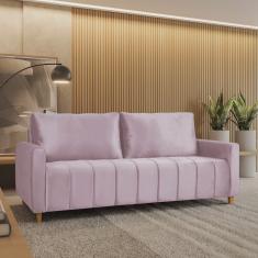 Sofá Amelie 3 Lugares em Veludo Yescasa