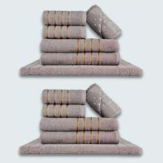 Jogo De Toalhas 12 Ps Coleo Montreal 100% Algodo Cz+cz - Toalhas Beka