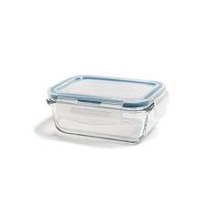 Oikos - Pote de Vidro 330ml Hermético com Trava Retangular