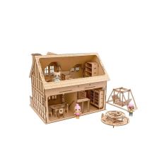 Kit Casa Bonecas Com 29 Moveis Decorativa Bia Natural Darama
