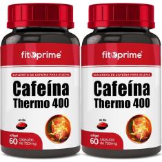 Kit 2 Cafeína Thermo 400 Com 60 Cápsulas Fitoprime