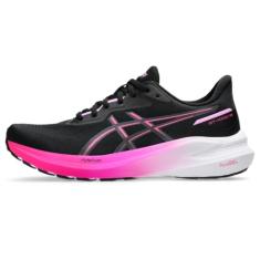 ASICS Tênis de corrida feminino GT-1000 13, Preto/rosa Glo, 34