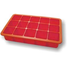 Forma De Gelo Em Silicone 15 cubos Vermelha S6014B-VM