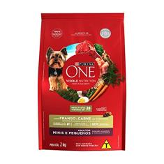 Purina ONE Nestlé Purina One Ração Seca Para Cães Adultos Minis E Pequenos Frango E Carne 2Kg