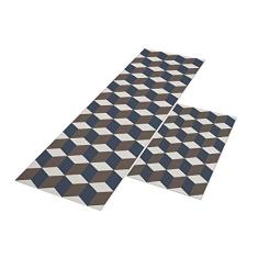 Tapete Passadeira de Cozinha Saxtern 120x40 + Capacho 60x40