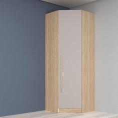 Guarda Roupa Modulado Canto Oblíquo 1 Porta San Diego Aveiro Oak/Cinza Urbano