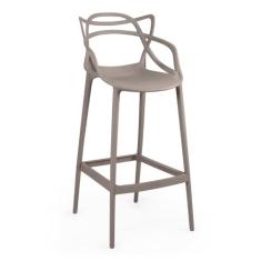 Banqueta Alta Allegra com Encosto Design Cozinha/bancada - Fendi