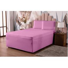 Jogo de lençol luva casal padrao malha gel 3 peças - MAYRA ENXOVAIS, R