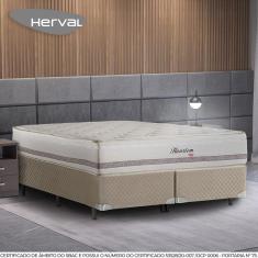 Cama Box Herval Queen Haarlem, 69x158x198 cm, Molas Ensacadas