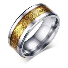 Anel Masculino Aço Cirúrgico  Desenho De Dragão - Judith Joais, 22