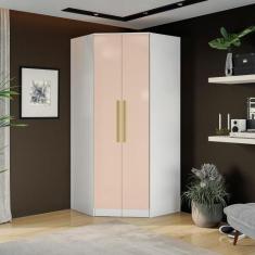 Guarda-Roupa Canto 2 Pts Kappesberg Adapt Branco/Macadâmia