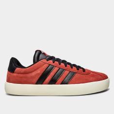 Tênis Couro Adidas VL Court 3.0 Masculino-Masculino