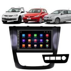 Kit Multimidia Android 7" Gol Saveiro Voyage G5 08 10 12 GPS + Câmera 
