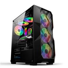 Gabinete Gamer Hayom GB1710, 3 Fans Frontais, LED RGB, USB 3.0
