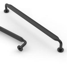 Asidrama Pacote com 10 puxadores de armário de cozinha preto fosco de 254 mm, puxadores de armário de cozinha para puxadores de gaveta de armário