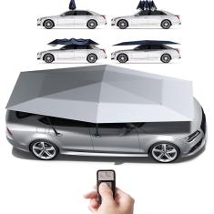 Barraca automática do guarda-chuva do carro, carport dobrável móvel, barraca do carro de controle remoto, guarda-chuva do dossel do carro para a barraca exterior, grey4.8m