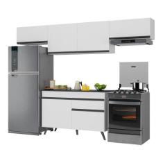 Armário de Cozinha Compacta 4 peças MP3697.964 Veneza Branco - Multimó