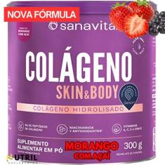 Colágeno hidrolisado - Pele cabelos e unhas - Suplemento em pó Skin Sa