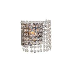 Arandela Milano Cristal Redonda Bronzearte, Cristal
