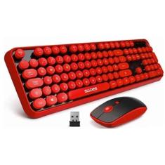 Teclado Mouse Sem Fio Wireless 2,4Ghz Sades V2020 Homologaçã - A.R Var