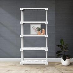 Estante 5 Prateleiras Cube Branco - Grifit