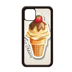 Capa de casco de sorvete doce de chocolate morango para iPhone 11 Pro Max para Apple Mobile