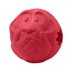 Pet Games Bolinha Recheável Macaquinho Vermelho Tamanho G Para Cães