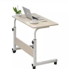 Mesa para computador notebook com rodinhas altura ajustavel multifunci