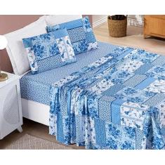 Jogo De Cama Lençol Bouti Casal Padrão Box 4 Peças Estampado - Bia Enx