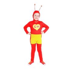 Fantasia Chapolin Colorado Infantil Longo com Capuz - Turma do Chaves 