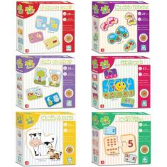 Kit 6 Jogos Em Madeira Educativos Pedagógicos Nig Brinquedos