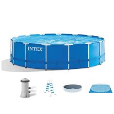 Kit Completo Piscina Intex 16.805 Litros Estrutural Armação