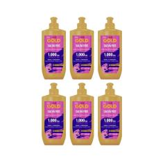 Creme Pentear Niely Gold Salva Fios 250Ml - Kit Com 6Un