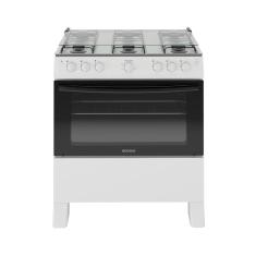 Fogão Itatiaia Star New Piso 6 Bocas Branco Mesa de Inox Bivolt 3700000473