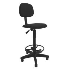 Cadeira Gold secretária caixa tecido preto