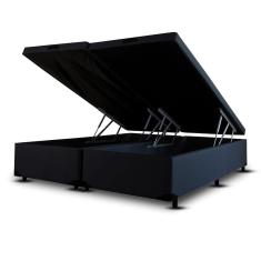 Cama Box Bau Casal Bipartido Corino(1.38X1.88)