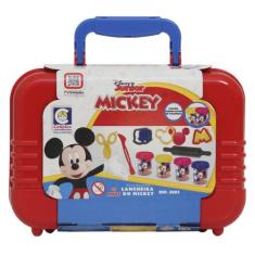Maleta Escolar Mickey + Conjunto Massinhas de Modelar - Cotiplás