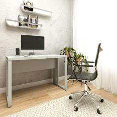 Mesa Escrivaninha Industrial 90cm x 60cm Pés Metal F5 Office - F5 Offi