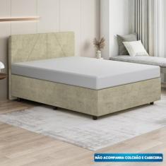 Base Cama Box Casal Veludo - SkyBox