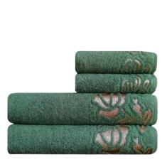 Jogo De Toalhas 4 Peça Macia Guadalupe - 500 G/M - Verde