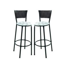 Kit 2 banquetas alta cozinha bar balcão area gourmet - ESPAÇO JUNCO, B